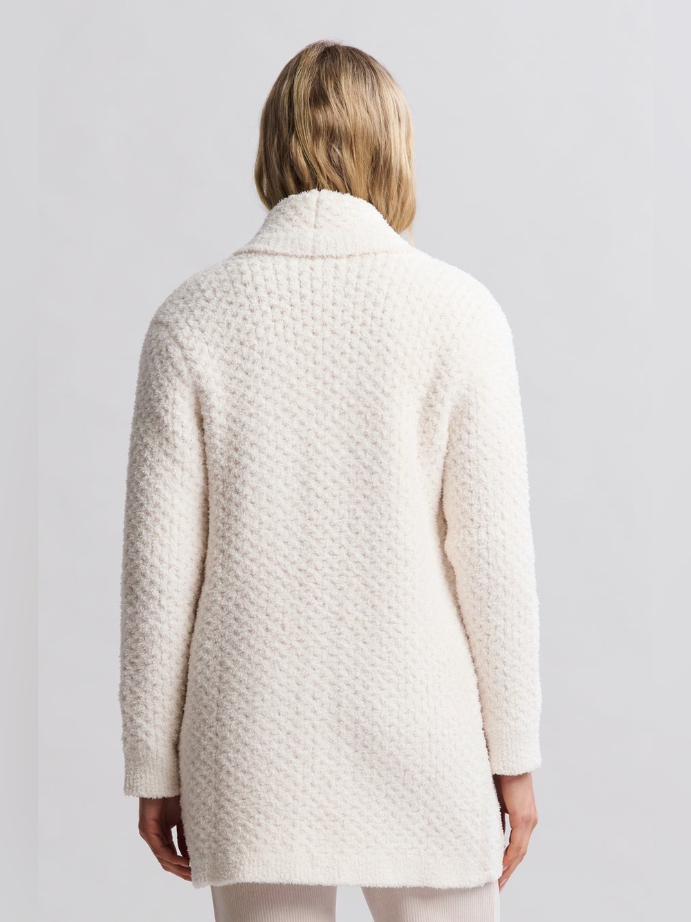 Barefoot Dreams CozyChic® Honeycomb Shawl Cardigan - Picture 3 of 16